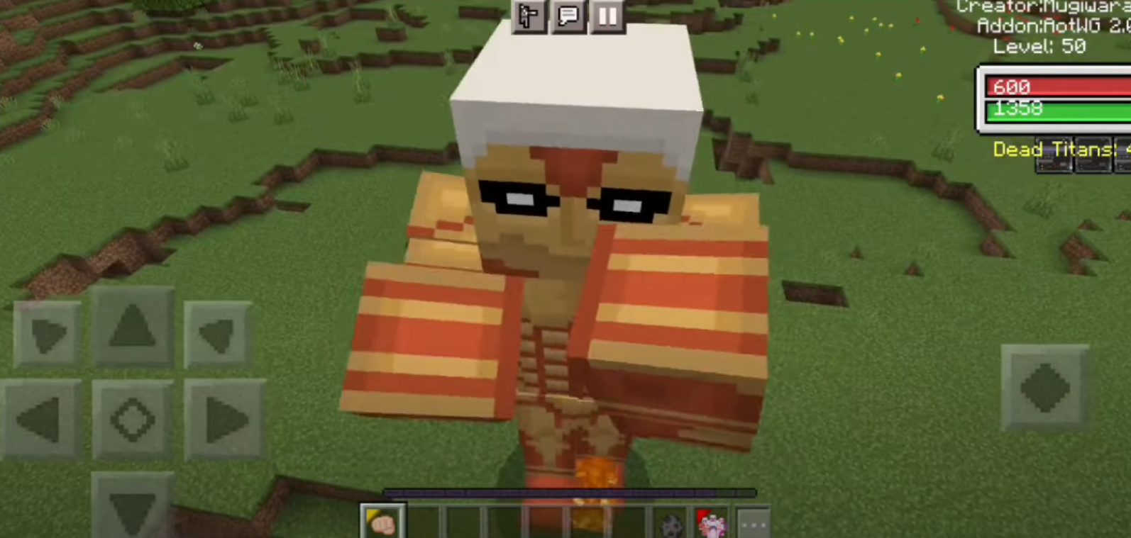 Attack on Titan addon Minecraft PE