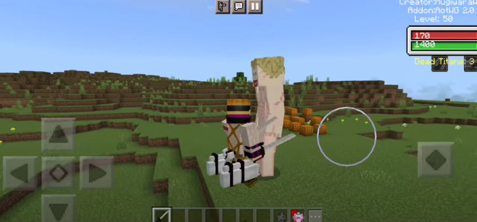 Attack on Titan mod Minecraft PE