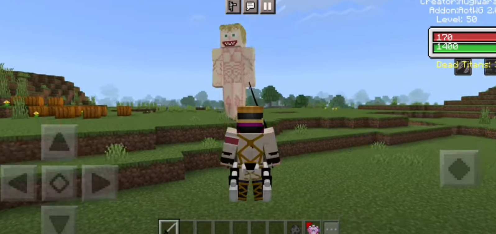 Attack on Titan mod for Minecraft PE 1.18