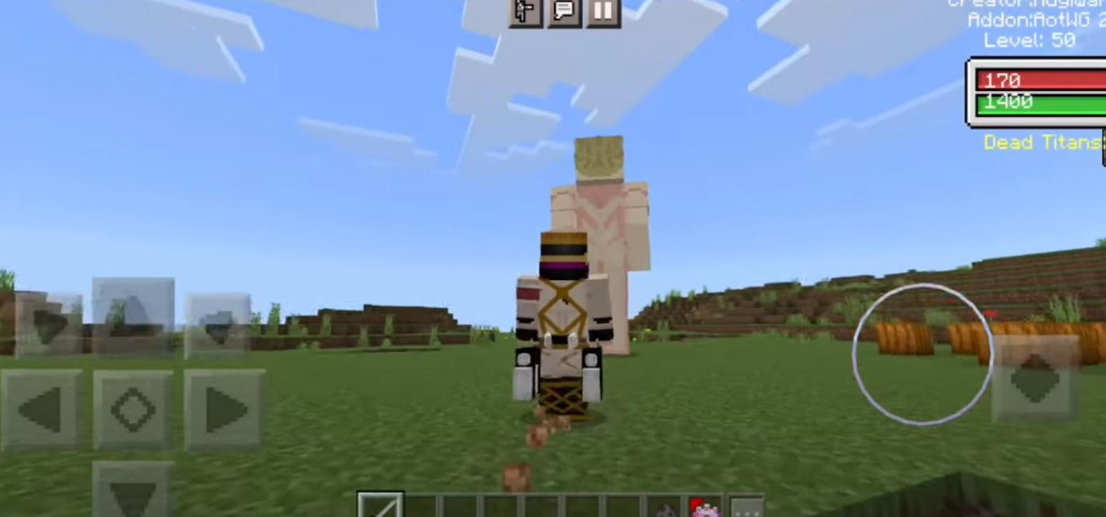 Attack on Titan mod for Minecraft PE 1.19