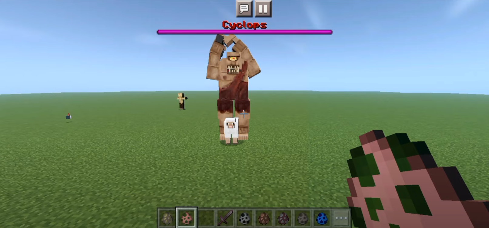 Cyclops mod for Minecraft Pocket Edition new